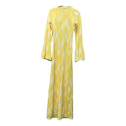 Pre-owned Dodo Bar Or Maxi Dress In Yellow