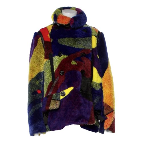 Pre-owned Sacai Faux Fur Jacket In Multicolour