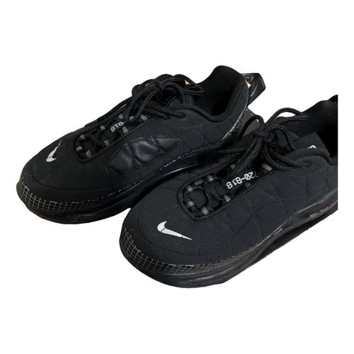 Pre-owned Nike Air Max 720 Cloth Trainers In Black