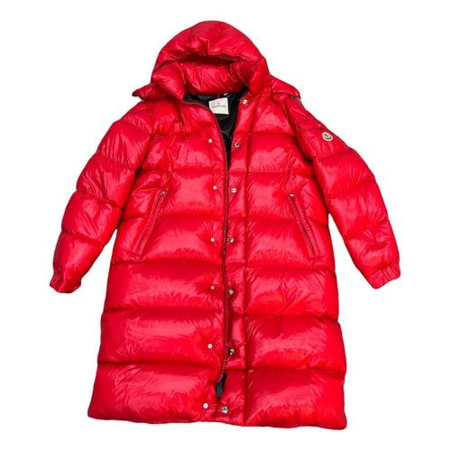 Pre-owned Moncler Long Jacket In Red
