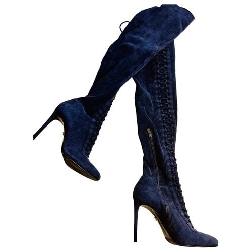 Pre-owned Le Silla Boots In Blue