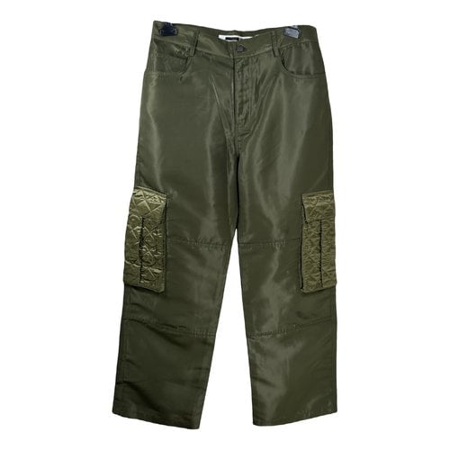 Pre-owned Alexander Mcqueen Trousers In Green