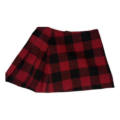 Pre-owned Dsquared2 Wool Mini Skirt In Red
