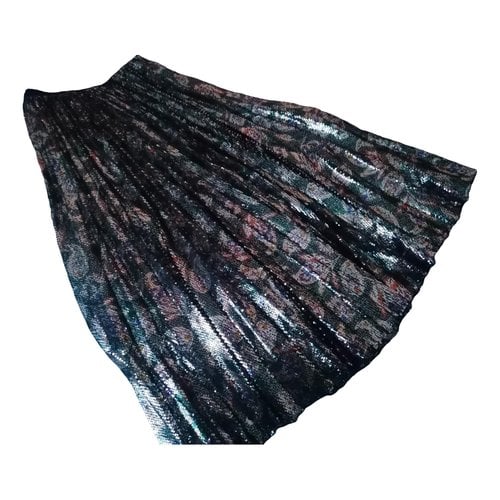 Pre-owned Maje Glitter Mid-length Skirt In Multicolour