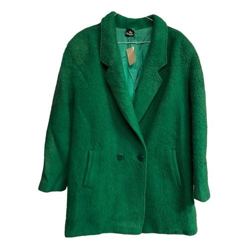 Pre-owned Elena Miro' Wool Coat In Green