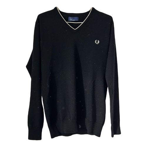 Pre-owned Fred Perry Wool Pull In Black