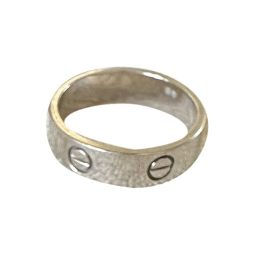 Pre-owned Cartier Love White Gold Ring
