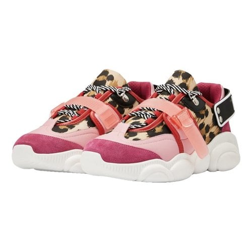 Pre-owned Moschino Teddy Pop Trainers In Pink