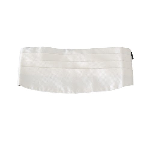 Pre-owned Dolce & Gabbana Cloth Belt In White