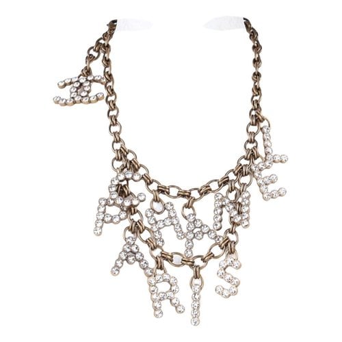 Pre-owned Chanel Long Necklace In Metallic