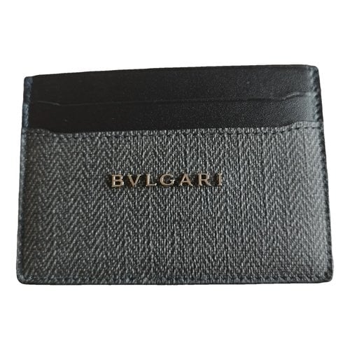 Pre-owned Bvlgari Leather Small Bag In Black