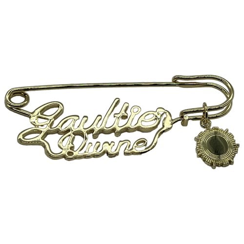 Pre-owned Jean Paul Gaultier Pin & Brooche In Gold