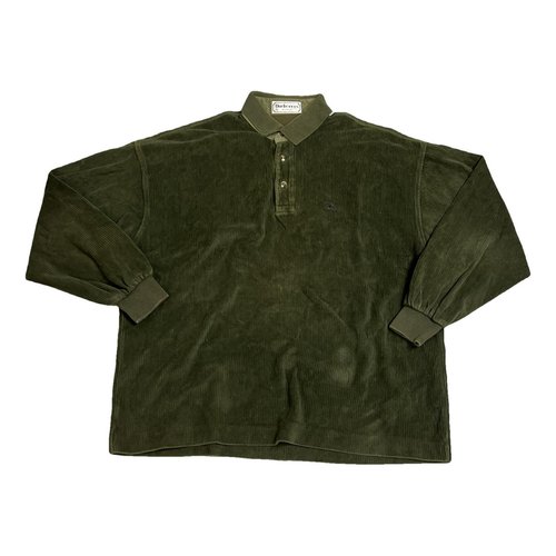 Pre-owned Burberry Silk Polo Shirt In Khaki
