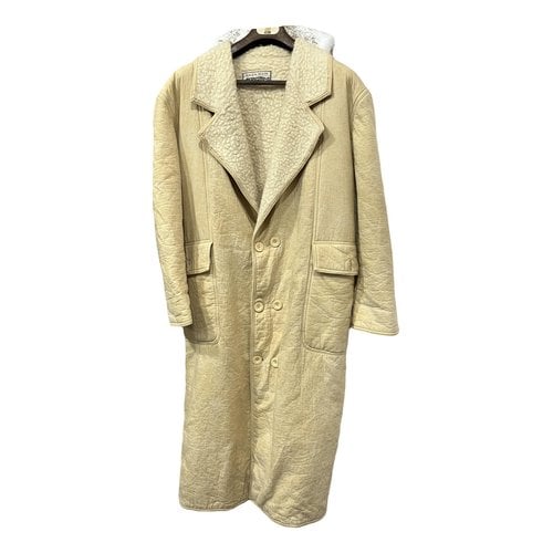 Pre-owned Krizia Coat In Yellow