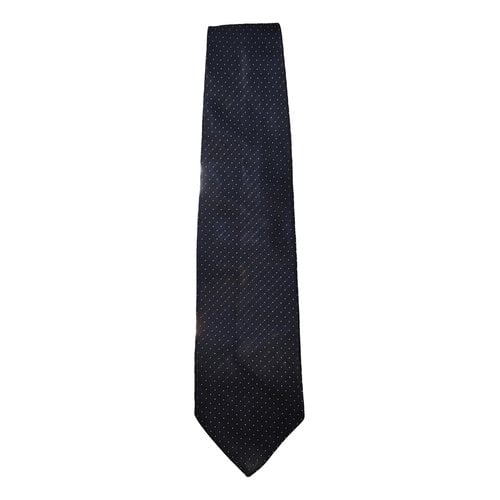 Pre-owned Damiani Silk Tie In Blue