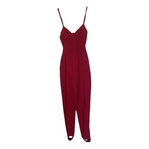Pre-owned Norma Kamali Jumpsuit In Red