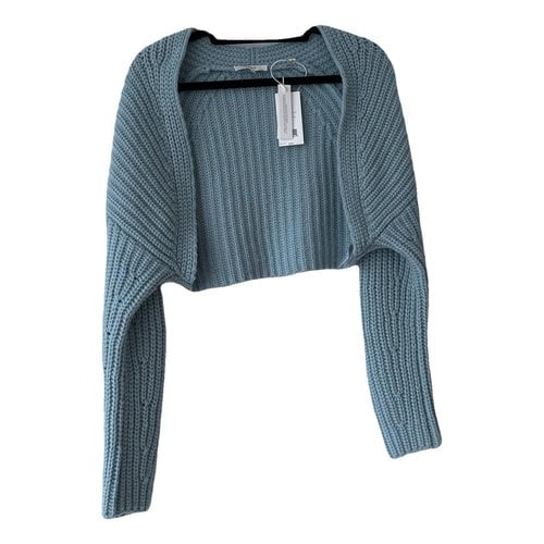 Pre-owned Vince Cashmere Cardigan In Blue