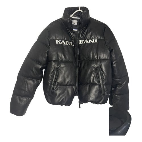 Pre-owned Karl Kani Leather Short Vest In Black