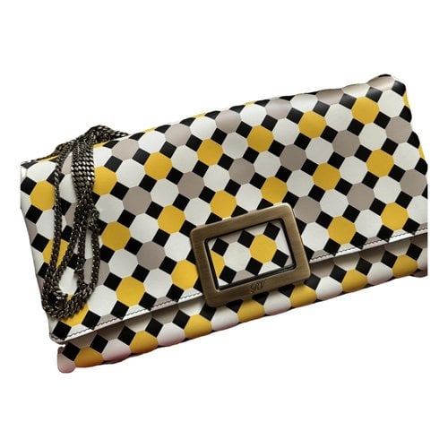 Pre-owned Roger Vivier Leather Clutch Bag In Multicolour