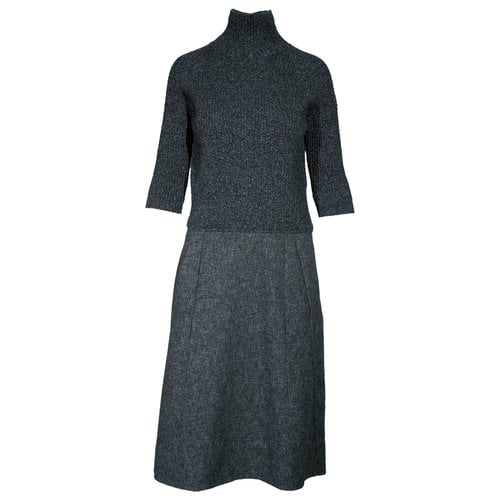 Pre-owned Marni Wool Dress In Grey