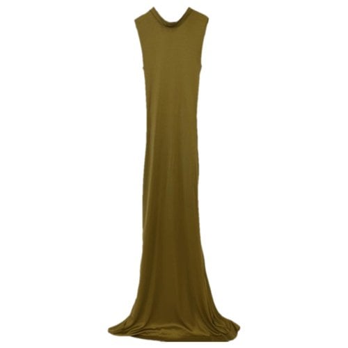 Pre-owned Saint Laurent Silk Maxi Dress In Yellow