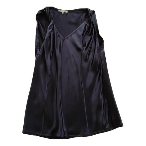 Pre-owned Helmut Lang Silk Corset In Navy