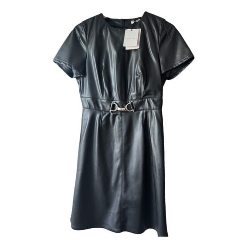 Pre-owned Marella Patent Leather Mid-length Dress In Black