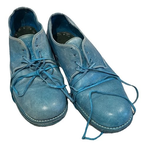 Pre-owned Guidi Leather Boots In Blue