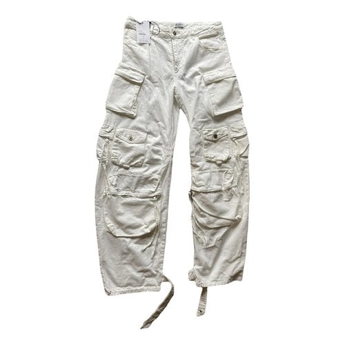 Pre-owned Attico Boyfriend Jeans In White