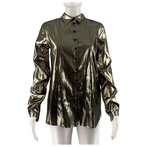 Pre-owned Burberry Top In Gold