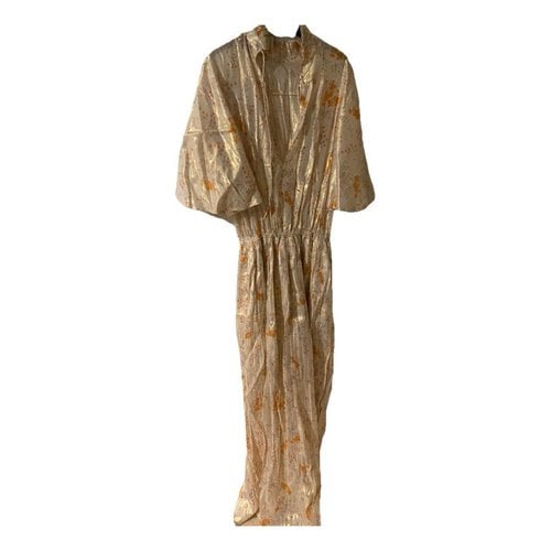 Pre-owned Zadig & Voltaire Maxi Dress In Gold