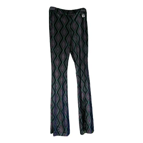 Pre-owned Gaelle Paris Trousers In Black