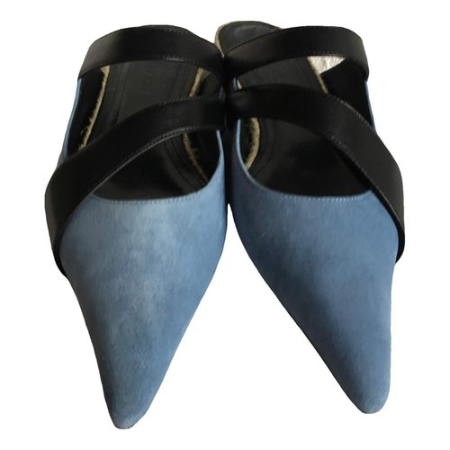 Pre-owned Jw Anderson Mules In Blue