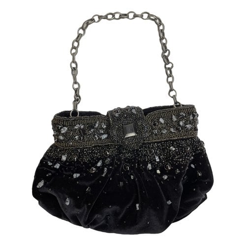 Pre-owned Maliparmi Velvet Handbag In Black