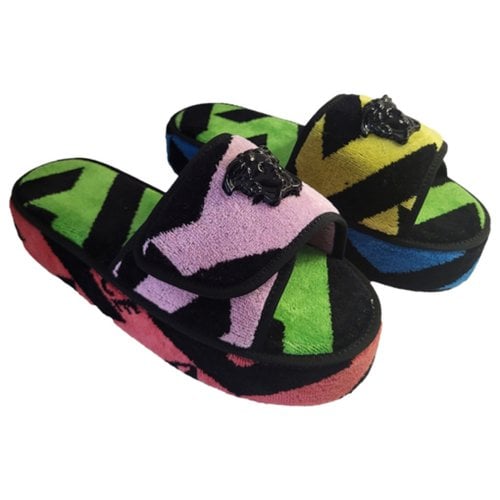 Pre-owned Versace Cloth Espadrilles In Multicolour