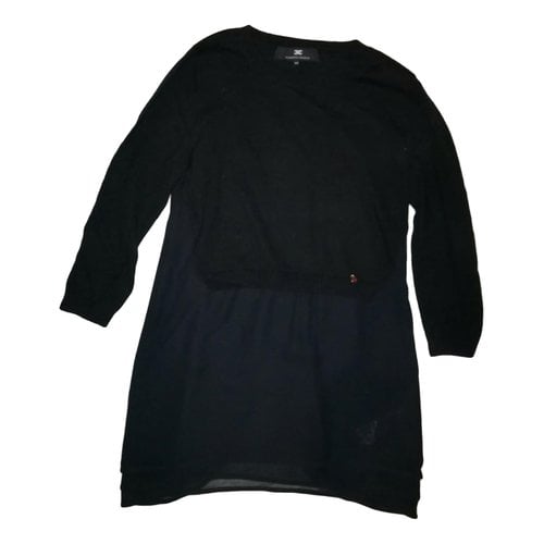Pre-owned Elisabetta Franchi Wool Jumper In Black