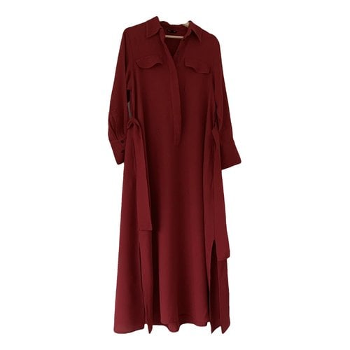 Pre-owned Massimo Dutti Maxi Dress In Red