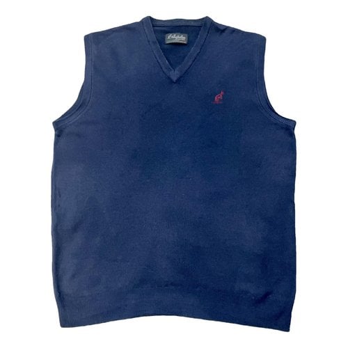 Pre-owned Alpina Wool Vest In Blue