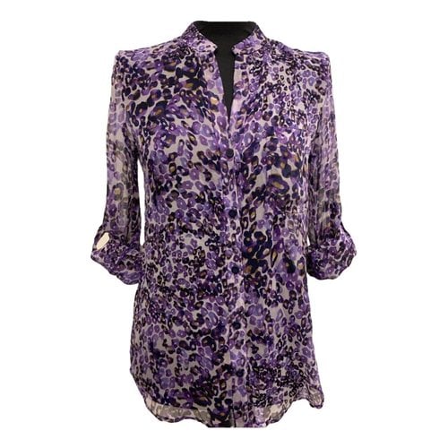 Pre-owned Diane Von Furstenberg Silk Shirt In Purple