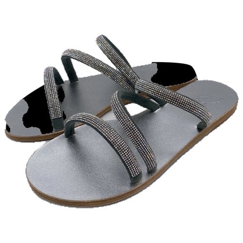 Pre-owned Ancient Greek Sandals Leather Sandal In Grey