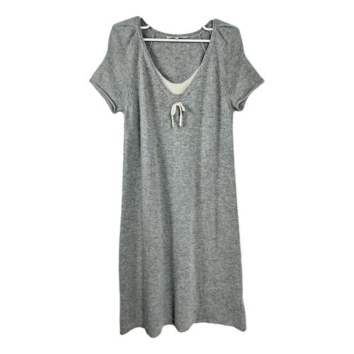 Pre-owned Gerard Darel Cashmere Mid-length Dress In Grey