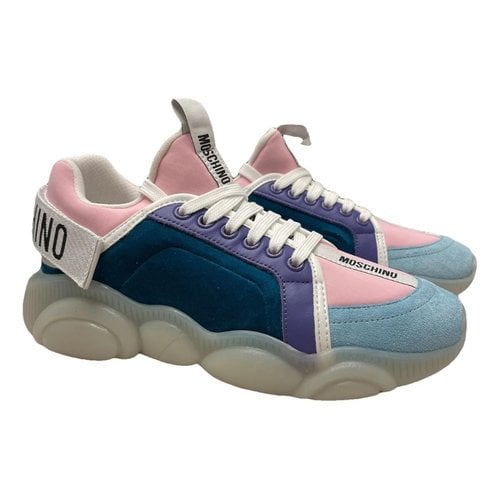 Pre-owned Moschino Trainers In Multicolour