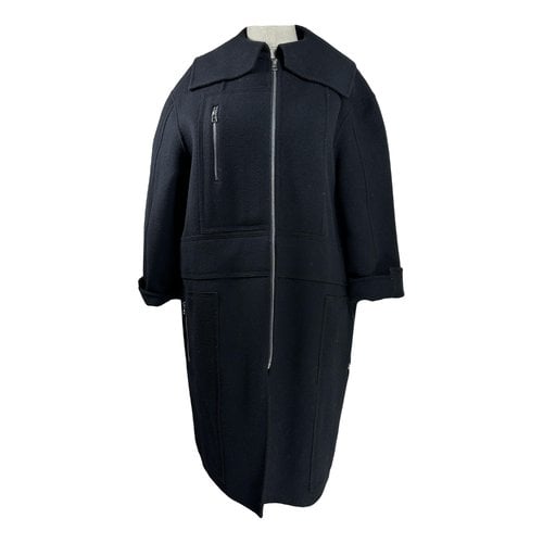 Pre-owned Faith Connexion Wool Coat In Black