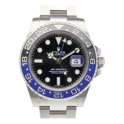 Pre-owned Rolex Gmt-master Ii Watch In Silver