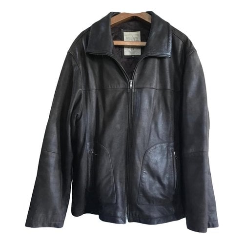 Pre-owned Oakwood Leather Vest In Brown