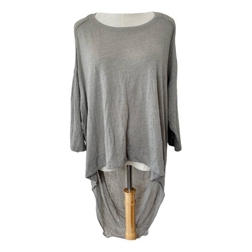 Pre-owned Raquel Allegra Blouse In Grey