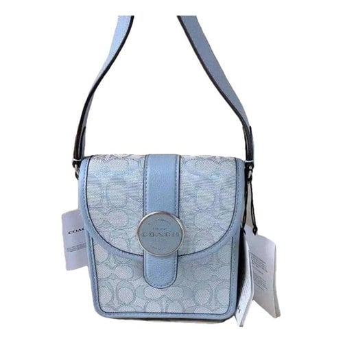 Pre-owned Coach Exotic Leathers Crossbody Bag In Blue