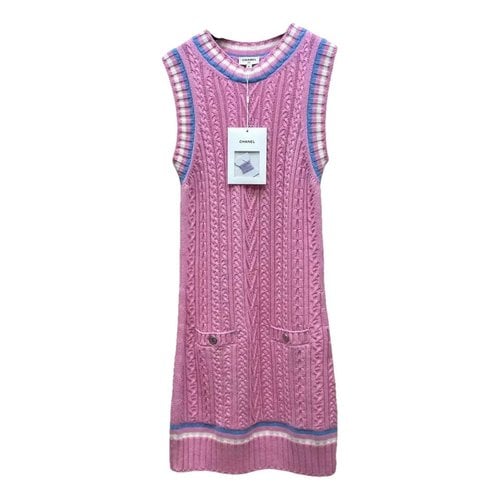 Pre-owned Chanel Cashmere Dress In Pink
