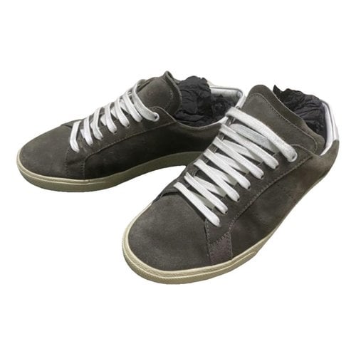 Pre-owned Saint Laurent Court Low Trainers In Grey