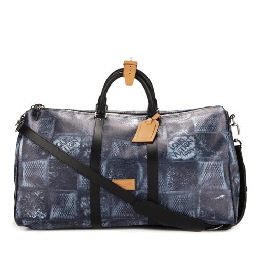Pre-owned Louis Vuitton 24h Bag In Blue